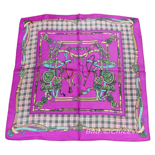 Feines Damen-Nickituch aus 100% Seide, Seidentuch, 52cmx52cm, pink,5943